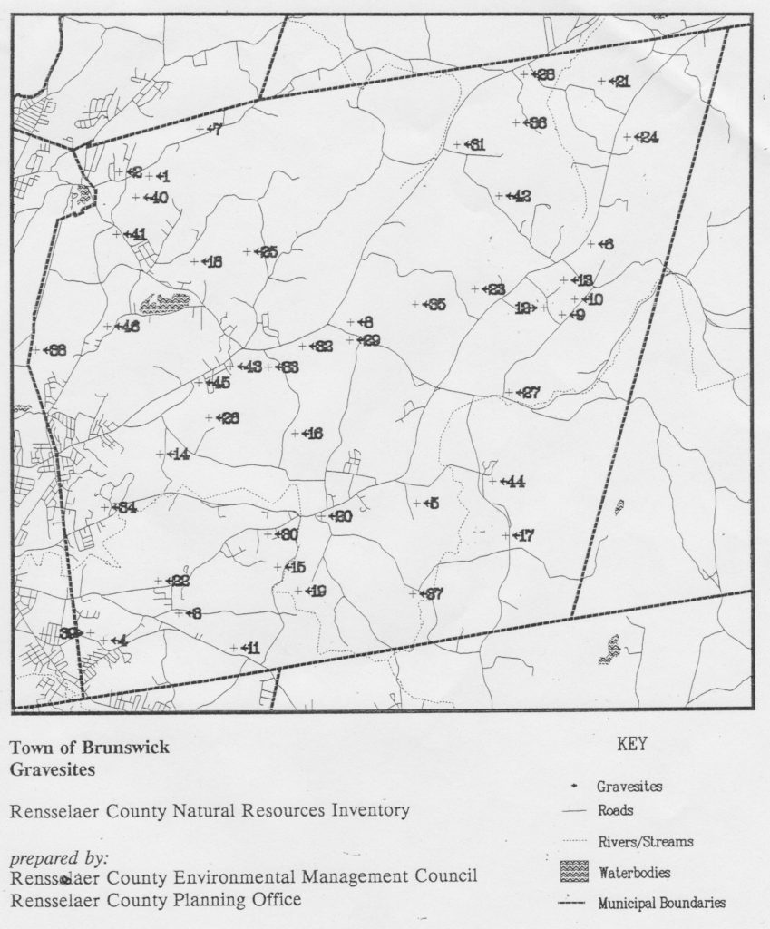 Rensselaer County Environmental Management Council and Rensselaer County Planning Office. "Town of Brunswick Gravesites." Rensselaer County Natural Resources Inventory.