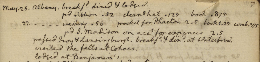 Manuscripts and Archives Division, The New York Public Library. "Thomas Jefferson account book, 1791-1803" The New York Public Library Digital Collections. 1791 - 1803. http://digitalcollections.nypl.org/items/66a4c930-82f9-0132-3158-58d385a7b928