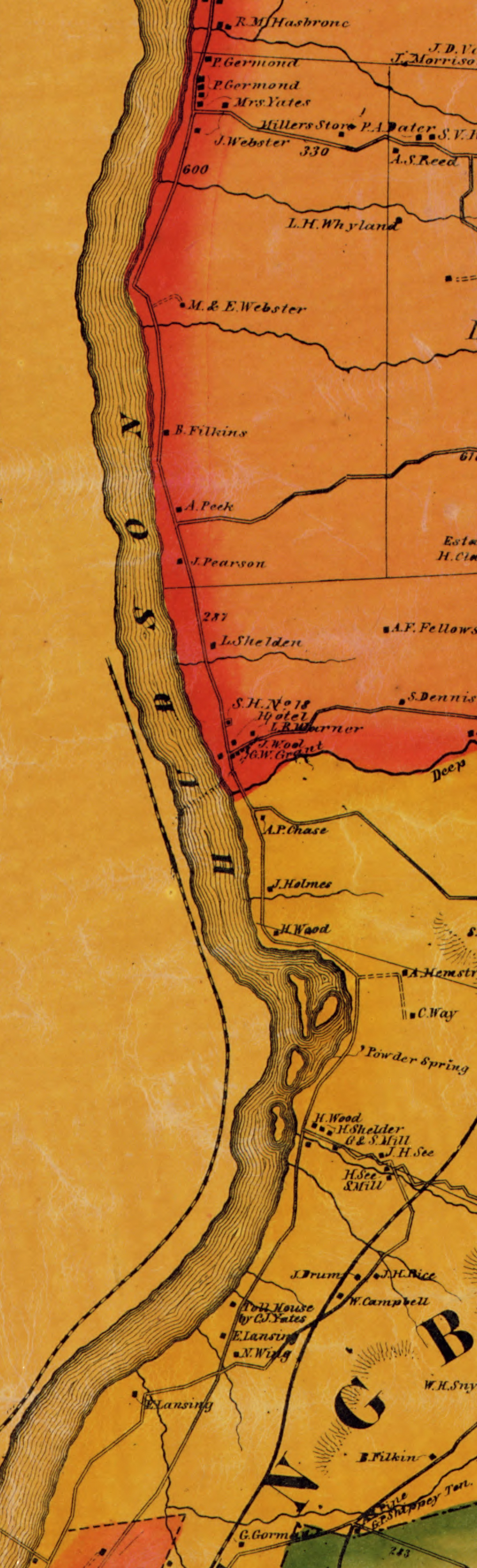 Cropped from Map of Rensselaer Co., New York by D. J. Lake & S. N. Beers 1861 https://www.loc.gov/item/2009583522/