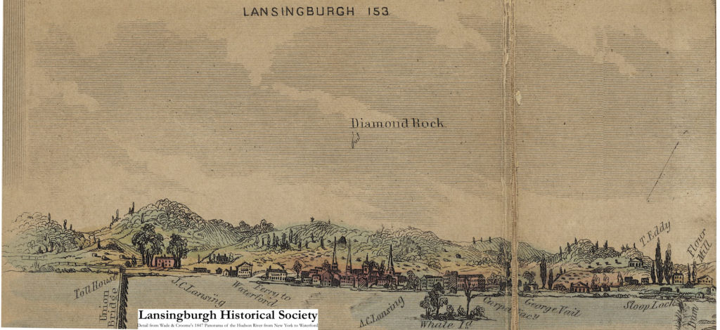 Wade, William, John Disturnell, and William Croome. Wade & Croome’s Panorama of the Hudson River from New York to Waterford. New York: J. Disturnell, 1847. https://archive.org/details/ldpd_11290386_000