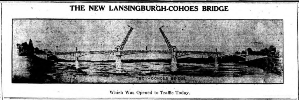 The New Lansingburgh-Cohoes Bridge Which Was Opened to Traffic Today